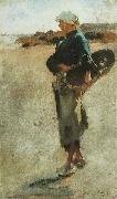 John Singer Sargent Breton Girl with a Basket oil painting artist